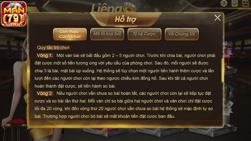 Cách tính điểm trong game bài Liêng Man79