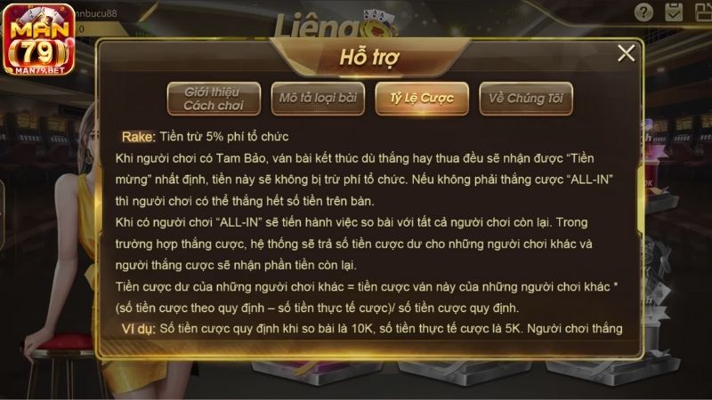 Giới thiệu về game bài liêng Man79