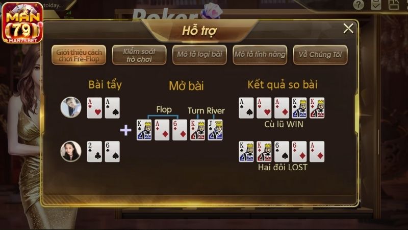 Tìm hiểu luật chơi của game bài poker Man79